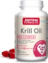 Jarrow Formulas Krill Oil - Phospholipid Omega-3 Complex with Astaxanthin - 120 Softgels - 60 Servings - Supports Lipid Management, Metabolism, Brain & Heart Health - EPA & DHA - Gluten Free - Non-GMO
