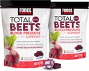 Force Factor Total Beets Blood Pressure Support Supplement with Beets Powder, Great-Tasting Chewables for Heart-Healthy Energy, and Increased Nitric Oxide, 120 Chews, 2-Pack
