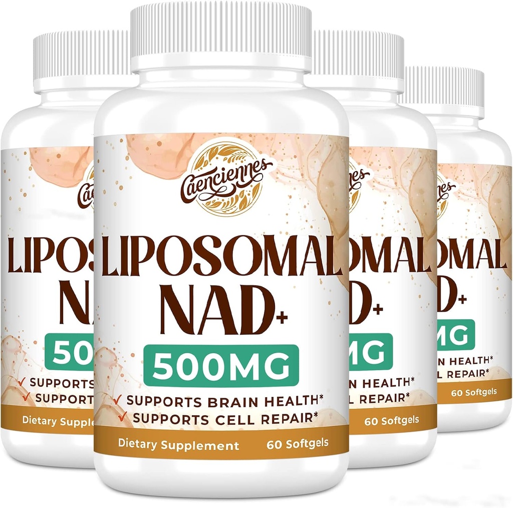 Liposomal NAD+ 500 MG Supplement, True NAD Plus Supplement, Superior Absorption, Boost NAD+ More Efficient Than Nicotinamide Riboside for Cellular Energy, Healthy Aging, 240 Serving