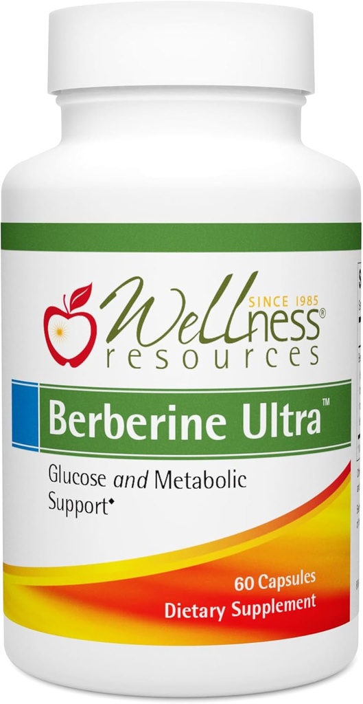 Wellness Resources Berberine Ultra - Advanced Absorption Berberine Phytosome (550mg, 60 Veggie Capsules)