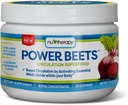 Nu-Therapy Power Beets - Super Concentrated Circulation Superfood - Dietary Supplement – Delicious Acai Berry Pomegranate Flavor – Non-GMO Beet Juice Powder - 30 Servings, red, 5.8 Ounce (Pack of 1)