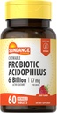 Sundance Probiotic Aciophilus 17mg | 6 Billion Active Cultures | 60 Chewable Tablets | Berry Flavor | Vegetarian, Non-GMO, and Gluten Free Supplement
