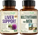 Vimerson Health Liver Cleanse Detox & Repair Milk Thistle Supplement & Multivitamin for Men - Complete Mens Multivitamins & Multiminerals with Vitamin A, C, D, E, B12, Zinc, and More Vitamins for Men