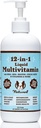 Natural Dog Company Liquid Multivitamin for Dogs, 12-in-1 Senior & Puppy Vitamins and Supplements, Immune and Overall Wellness Support, Skin & Coat, Hip & Joint, 16 oz.