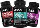Colon, Kidney & Liver Cleanse Detox Support Supplement - 15 Day Intestinal Cleanse Pills & Probiotic for Bloating & Daily Constipation Relief - Help Bladder Control, Urinary Tract & Gallbladder Health