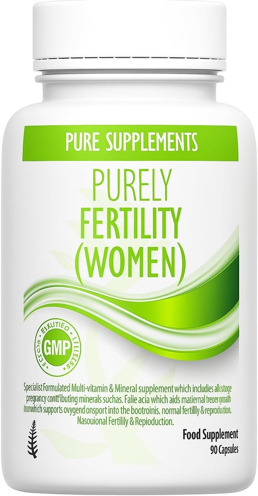 Conception Fertility Supplement for Women | Female Fertility Support | Promotes Ovulation, Regular Cycle, Hormonal Balance | CoQ10, 400µg Methylfolate (Folic Acid), Inositol, Iron, Selenium, Zinc, etc