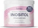 Binto Inositol Powder Mix | 60-Day Supply | 40:1 Ratio of Myo and D-Chiro Inositol | Hormone Balance and Ovulation Support | Preservative Free