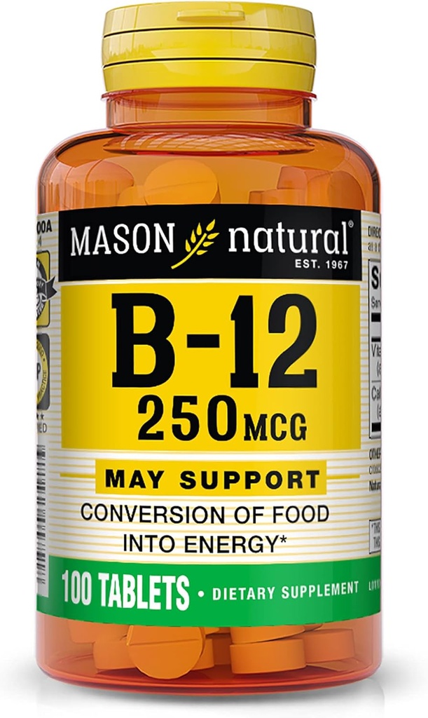 Mason Vitamins Mason Vitamin B 12 250mcg Tablets