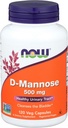 Now Foods D-Mannose, 120 Caps 500 mg (Pack of 3)