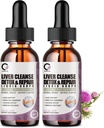 Milk Thistle Liver Cleanse Detox & Repair Supplement Liver Support Liquid Drops with Dandelion Extract, Artichoke
