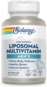 SOLARAY Liposomal Multivitamin for Men, Enhanced Absorption Immune, Energy & Bone Support, Mens Daily Multi Vitamin, BCAAs, Vitamin D3, C, B12, Zinc, Vegan, Soy Free, 30 Serv, 60 VegCaps