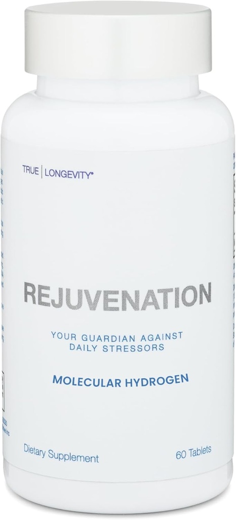 DRINK HRW Rejuvenation Molecular Hydrogen Water Tablets: 12 ppm H2 - Hydrogen & Magnesium Supplement, Supports Energy Production, Recovery, Cognitive Function (Unflavored 60ct)