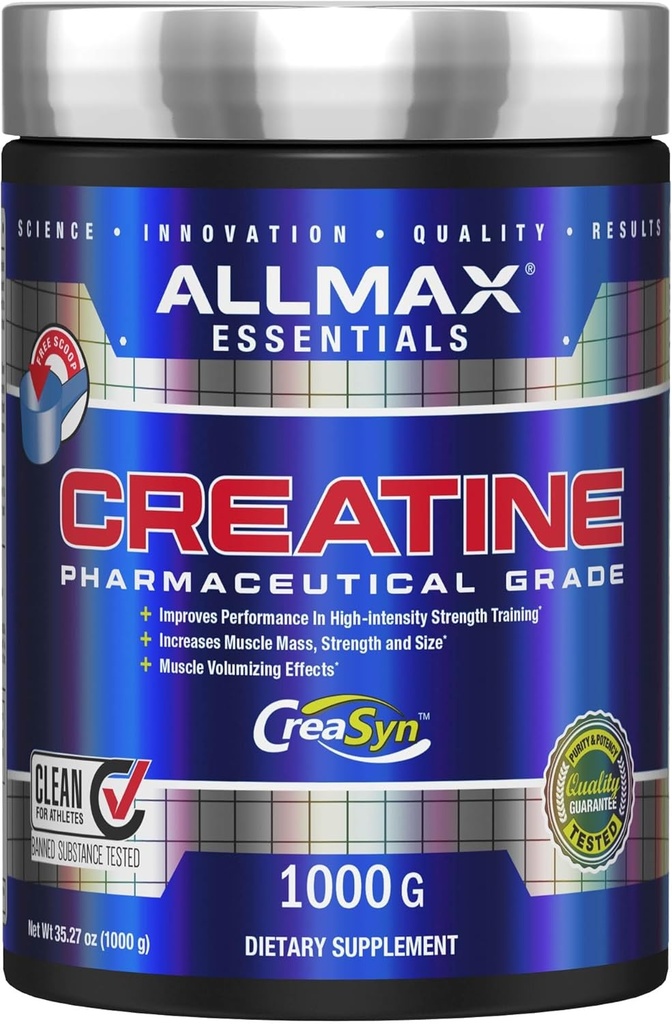 ALLMAX Nutrition Creatine Monohydrate Powder, 1000g