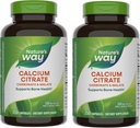 Nature's Way Calcium Citrate, 500 mg Calcium per 2-Capsule Serving, for Bone Health & Muscle Function*, Blend of Citrate, Carbonate & Malate, Gluten Free, 250 Capsules (Packaging May Vary) - 2 Pack