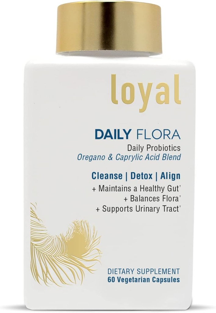 Loyal Daily Flora - Flora pH Balancing Oral Supplement - Daily Probiotics - Maintains a Healthy Gut - Balances Flora - Supports Urinary Tract (60 Capsules)