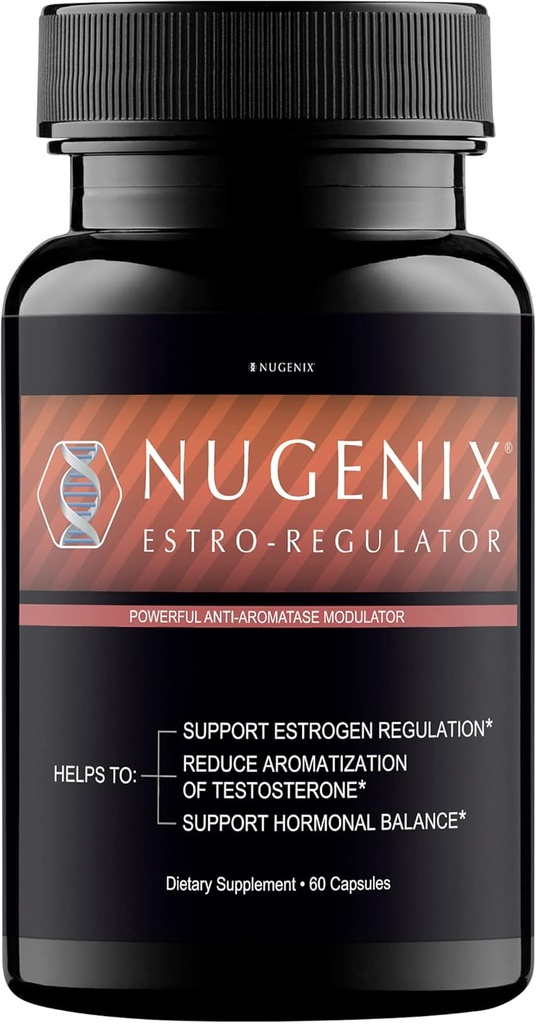 Nugenix Estro-Regulator - DIM Supplement, Estrogen Blocker for Men and Aromatase Inhibitor, Testosterone Booster - 60 Capsules