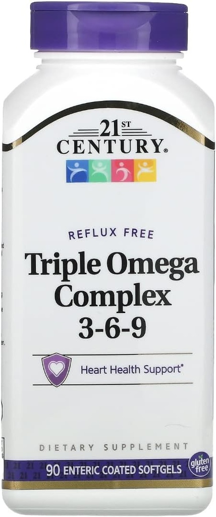 Triple Omega Complex 3-6-9-90 softgels,(21st Century) by 21st Century Health Care