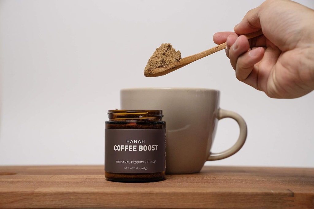 Hanah Coffee Boost - Brain-Boosting Herbal Nootropic Powder - Soothe, Focus, Stress Relief - 1.4 Ounces