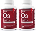 Essential Elements Omega-3 Fish Oil Supplement with EPA & DHA | Fatty Acids for Immune, Heart & Cognitive Support | Omega-3 Fish Oil 120 Softgels (2-Pack)