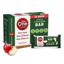 Step One Foods Apple Cinnamon Bars, Heart Healthy Snack Plant Sterols, Omega 3's and Dietary Fiber Gluten Free, Non-GMO, Vegan, Fruit and Nut Granola Bars (12 Pack)