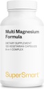 SuperSmart Multi Magnesium Formula (Previously Optimag) - Full Spectrum 8 Active Forms - Fight Magnesium Deficiency | Non-GMO & Gluten Free - 120 Vegetarian Capsules