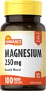 Sundance Magnesium Supplement | 250mg | 100 Caplets | Essential Mineral Formula | Vegetarian, Non-GMO, & Gluten Free