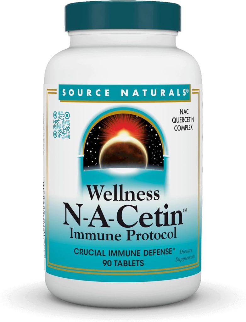 Source Naturals Wellness N-A-Cetin Immune Protocol, Crucial Immune Defense* - 90 Tablets
