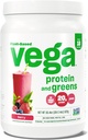 Vega Protein and Greens Protein Powder, Berry - 20g Plant Based Protein Plus Veggies, Vegan, Non GMO, Pea Protein for Women and Men, 1.2 lbs (Packaging May Vary)