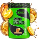 Species Nutrition Amino Evolved EAA & BCAA Powder, Fermented Branched Chain Amino Acids, Muscle Recovery & Endurance, Pre & Post Workout Supplement (Lemon Iced Tea, 30 Servings)