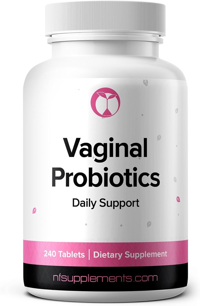 Natural Foundation Supplements Vaginal Probiotics Supplement Supports PH Balance & Intimate Flora 240 Tablets 3 Billion CFU (240, Vaginal Probiotics)