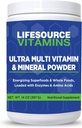 LifeSource Vitamins Ultra Multi Vitamin & Mineral Powder - Whole Food Based - 30 Day Supply