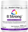 Breeder’s Edge B Strong Powder, B-Complex Vitamin Supplement for Dogs and Cats, Supports Reproductive Health, Promotes Normal Heat Cycles, and Helps Maintain Energy, 300g