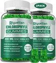 Sugar Free Chlorophyll Gummies - with Unfiltered ACV & Vitamin C、B12 - Energy Boost, Immune & Digestion Support, Natural Deodorant, Skin Care - Vegan, Non-GMO - 120 Gummies