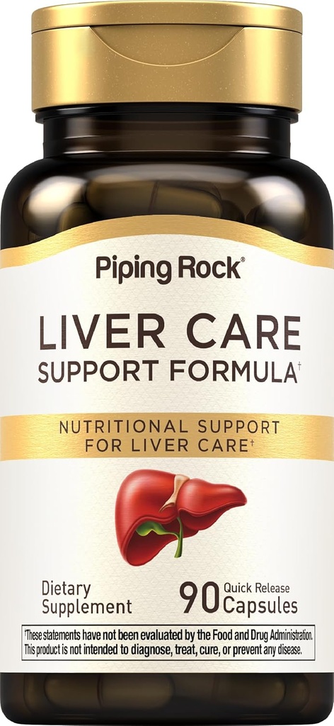 Piping Rock Liver Cleanse Complex | 90 Capsules | Liver Care Support Formula | Non-GMO, Gluten Free Supplement
