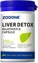 zooone- Liver Cleanse Detox & Repair, Milk Thistle, Dandelion Root, Turmeric & Ginger Extract for Liver Health - Gallbladder Cleanse Kidney Support Supplement Capsule, 70 Capsules