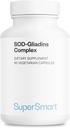 Supersmart - SOD Gliadins Complex (Superoxide Dismutase Supplement) 500mg per Day - Melon Extract - Super Antioxidant Enzymes | Active & Slow Release | Non-GMO - 60 Vegetarian Capsules