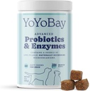 Probiotics for Dogs, Dog Digestive Enzymes, Pre & Probiotics Over 1 Billion CFUs, for Gut Health and Digestive Health, Yeast Balance, Immune Support, 60 Soft Chews