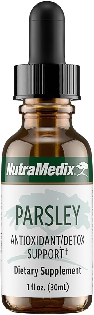 NutraMedix Parsley Herbal Supplement - Parsley Leaf and Stem Extract - Antioxidant Support, Body Detox & Cleanse Support - Liquid Herbal Supplements for Immune Health (1oz / 30ml)