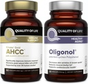 Quality of Life Features Kinoko Gold AHCC and Oligonol Lychee Extract - Immune Support Healthy Aging Bundle