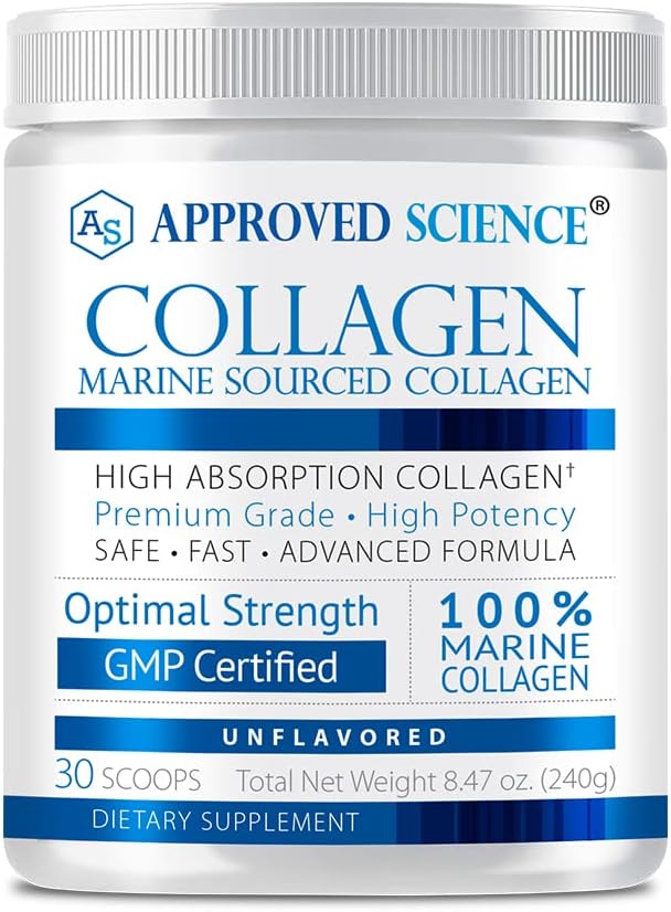 Approved Science Collagen Powder - Skin and Hair- 30 Scoops - One Month Supply