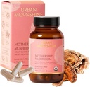Urban Moonshine Mothership Mushroom - Herbal Supplement for Immune Support - with Lion’s Mane, Maitake, Turkey Tail & Reishi - Certified Organic, Gluten-Free & Vegan - 60 Capsules