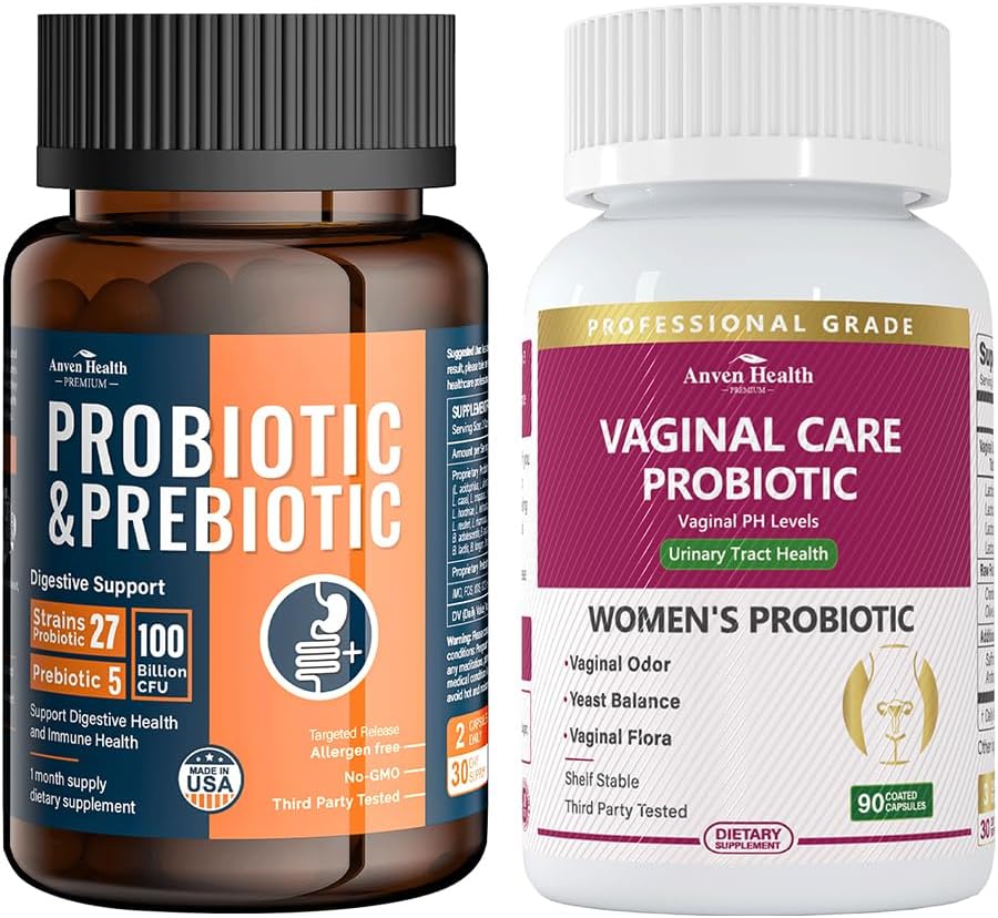 100 Billion Probiotics for Men and Women Vaginal Probiotics for Women - 60 Billion Womens