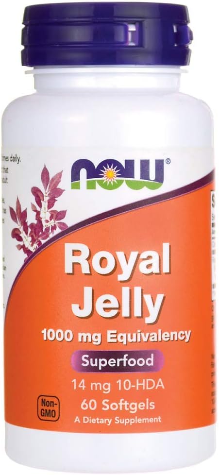 NOW Royal Jelly 1000mg, 60 Softgels