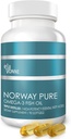 Norway Pure Omega-3 Fish Oil Softgels 2,400mg (90ct) - 4X Concentrated EPA & DHA, Triple Distilled, Burpless, Wild Caught, Skin & Hair, Joints, Heart Health