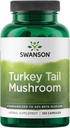 Swanson Turkey Tail Mushroom - Herbal Supplement Promoting Immune System & Cellular Health - Natural Formula Promoting Liver Function & Defense - (120 Capsules, 500 mg)