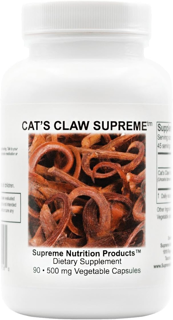 Supreme Nutrition Cat’s Claw Supreme, 90 Pure Cat’s Claw Bark Vegetarian Capsules