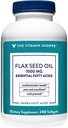 The Vitamin Shoppe Certified Organic Flax Seed Oil 1,000MG, (240 Softgels)