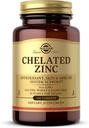 Solgar Chelated Zinc, 100 Tablets - Zinc for Healthy Skin - Supports Cell Growth & DNA Formation - Exerts Antioxidant Activity - Supports A Healthy Immune System - Non GMO, Gluten Free - 100 Servings