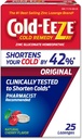 Cold-EEZE Natural Cherry Zinc Lozenges, Homeopathic Cold Remedy, Reduces Duration of the Common Cold, Sore Throat, Cough, Congestion, and Post Nasal Drip, 25 Count