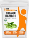 BulkSupplements.com Organic Bamboo Extract Powder - Silica Supplements, Organic Bamboo Powder - Herbal Supplement, Gluten Free, 500mg per Serving, 500g (1.1 lbs) (Pack of 1)
